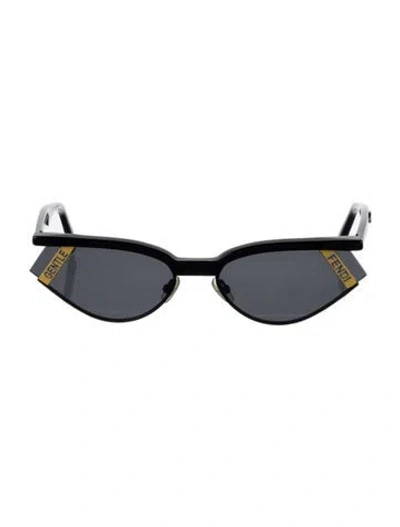 Pre-owned Fendi X Gentle Monster Gentle  Cat-eye Sunglasses In Black
