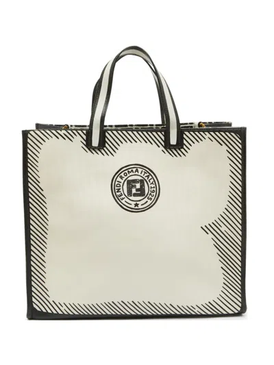 Pre-owned Fendi X Joshua Vides 2020 Tote Bag In White