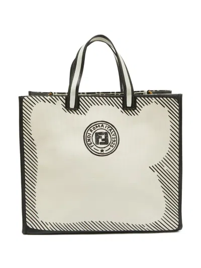 Pre-owned Fendi X Joshua Vides Logo-print Tote Bag
