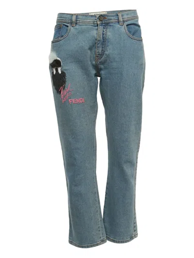 Pre-owned Fendi X Karl Lagerfeld I Love Karl Jeans