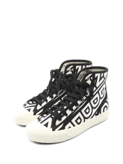 Pre-owned Fendi X Marc Jacobs 2020s Domino Lace-up Sneakers In White