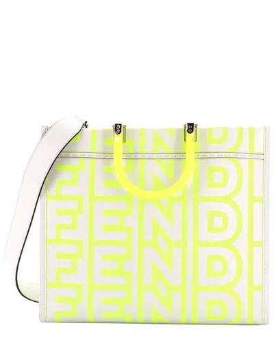 Fendi X Marc Jacobs Sunshine Shopper Tote Printed Medium (authentic Pre-loved) In Multi