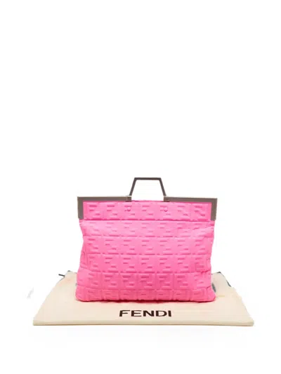Pre-owned Fendi X Nicki Minaj 2020 Prints On Catwalk Tote Bag In Pink