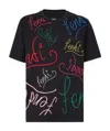 Fendi X Noel Fielding Logo-lettering T-shirt In Black