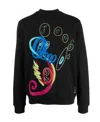 Fendi Embroidered Pullover With Logo In Black