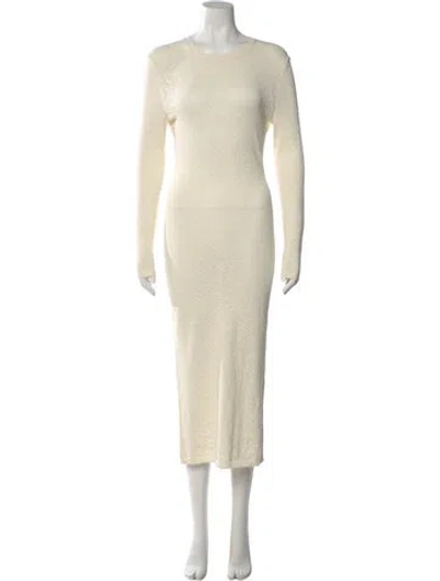 Pre-owned Fendi X Skims Graphic Print Long Dress In Neutral