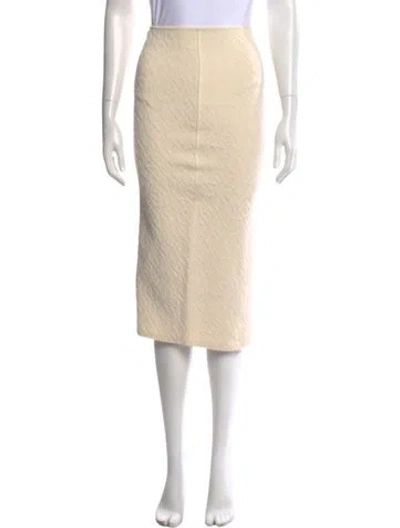 Pre-owned Fendi X Skims Graphic Print Midi Length Skirt In Neutral