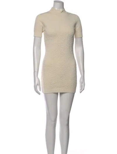Pre-owned Fendi X Skims Graphic Print Mini Dress In Neutral
