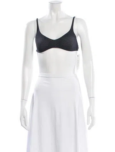 Pre-owned Fendi X Skims Graphic Print Scoop Neck Sports Bra In Neutral