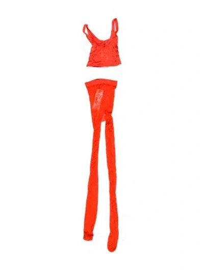 Pre-owned Fendi X Skims Lounge Set In Orange
