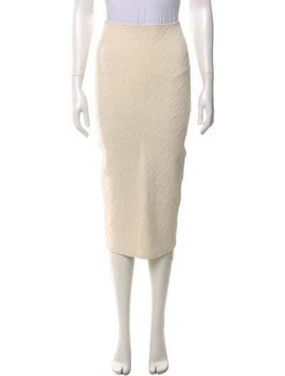 Pre-owned Fendi X Skims Midi Length Skirt In Neutral