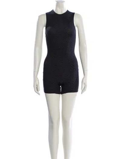 Pre-owned Fendi X Skims Nylon Crew Neck Romper In Multi