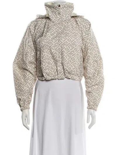 Pre-owned Fendi X Skims Printed Jacket In Neutral