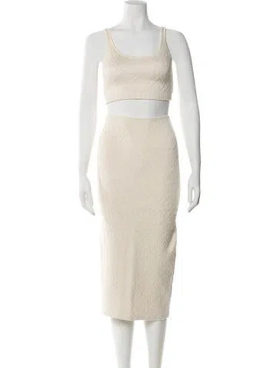 Pre-owned Fendi X Skims Skirt Set In Neutral