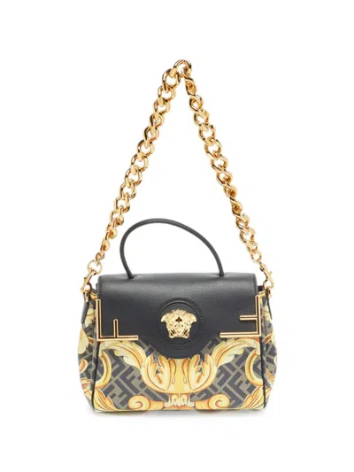 Pre-owned Fendi X Versace Fendace Tote Bag In Gray