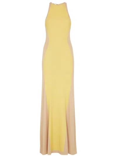 Fendi Yellow Jersey Dress