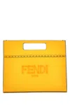 FENDI YELLOW LEATHER HANDBAG