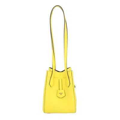 Pre-owned Fendi Yellow Leather Shoulder Bag ()