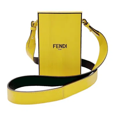 Fendi Yellow Leather Shoulder Bag ()