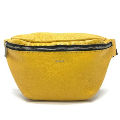Pre-owned Fendi Yellow Leather Sling Bag ()