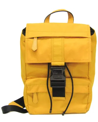 Fendi Yellow Nylon Backpack (authentic Pre-loved)
