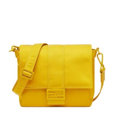 Fendi Yellow Nylon Bag
