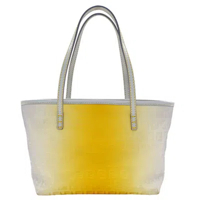 Pre-owned Fendi Yellow Nylon Handbag Tote Bag ()