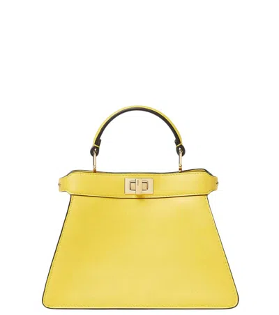 Fendi Yellow Peekaboo Small Satchel