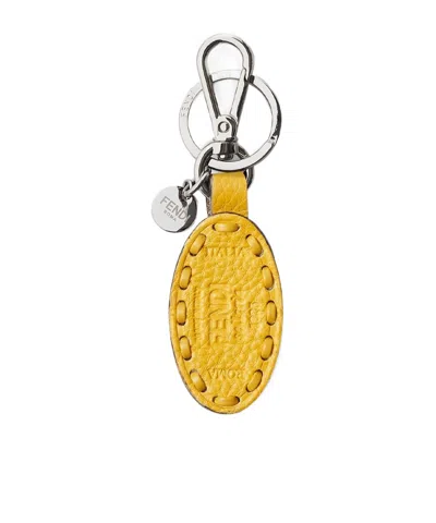 Fendi Yellow Selleria Key Ring