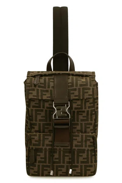 Fendi Ness Ff Small Backpack In Black
