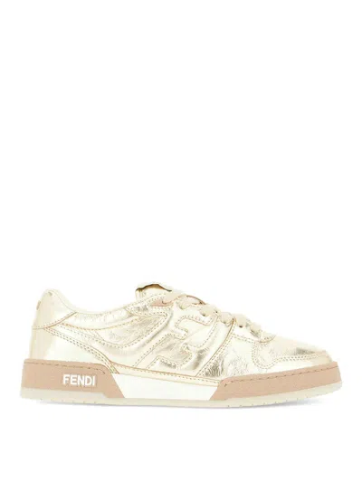 FENDI ZAPATILLAS - DORADO