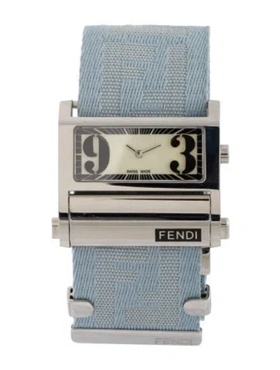 Pre-owned Fendi Zip Code Watch In Multi