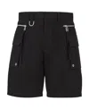 Fendi Cargo Bermuda Shorts In Black