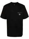Fendi Zip-detail Roma Cotton T-shirt Clothing In Black