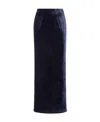 Fendi Gonna In Cady Stretch Nero  Donna In Blue