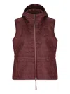 Fendi Zip-fastening Hooded Quilted Gilet In Red