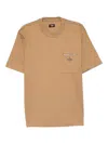 Fendi Zip-pocket T-shirt In Brown