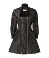 Fendi Zip-up Mini Dress In Black