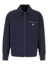 Fendi Giubbino In Cotone Stretch Blu Navy  Uomo In Blue
