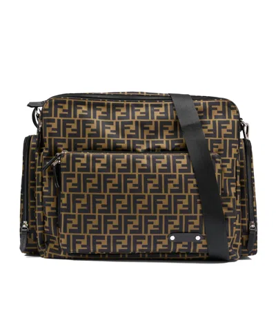 Fendi Zippered Mom Bag In Brown