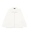 Fendi Ff-embossed Sweatshirt In White