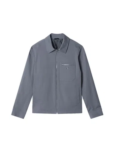 Fendi Polo Ralph Lauren Wool Sweater With Zip In Gray