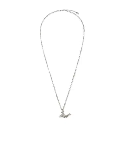Fendi Zodiac Capricorn Necklace In Silver