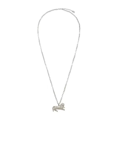 Fendi Zodiac Leo Necklace In Silver