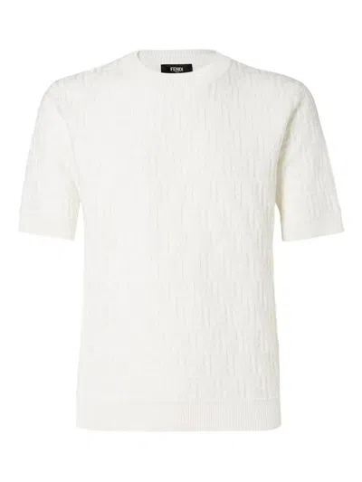 FENDI ZUCCA ALLOVER` CREW-NECK SWEATER