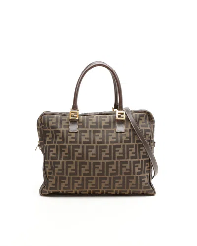 Fendi Zucca Bag In Brown
