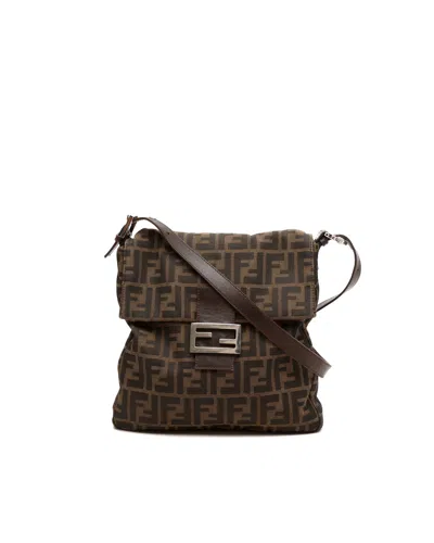 Pre-owned Fendi Zucca Bag In Brown
