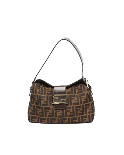 Fendi Zucca Baguette Bag In Purple