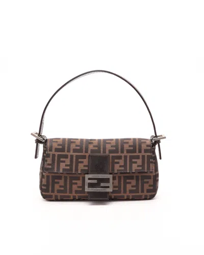 Fendi Zucca Baguette Bag In Purple