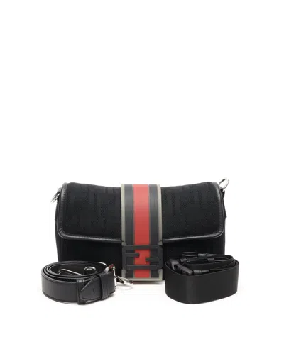 Fendi Zucca Baguette Bum/crossbody Bag In Black